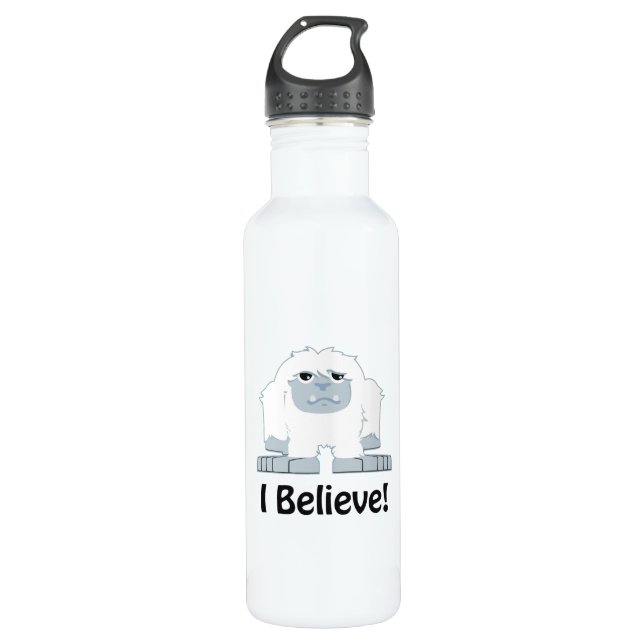 I Believe! Cute Yeti 710 Ml Water Bottle (Front)