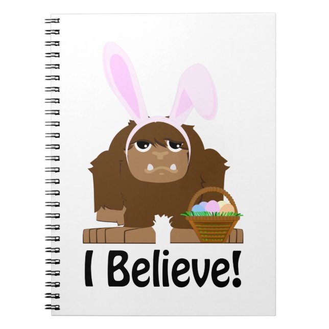 I Believe! Easter Bigfoot Notebook (Front)