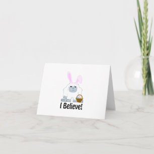I Believe! Easter Yeti Holiday Card
