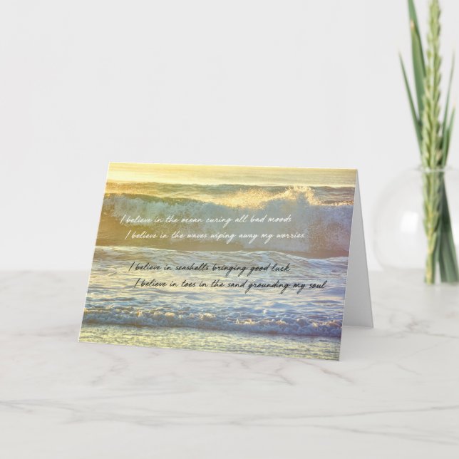 I BELIEVE Greeting Card (Front)
