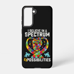 I Believe In A Spectrum Of Possibilities Autism Samsung Galaxy Case