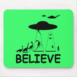 I believe in aliens mouse mat