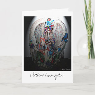 I Believe in Angels Greeting Card