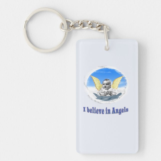 I believe in angels key ring (Front)