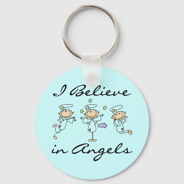 I Believe in Angels Keychain (Front)
