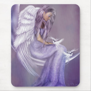 I Believe In Angels Mouse Mat