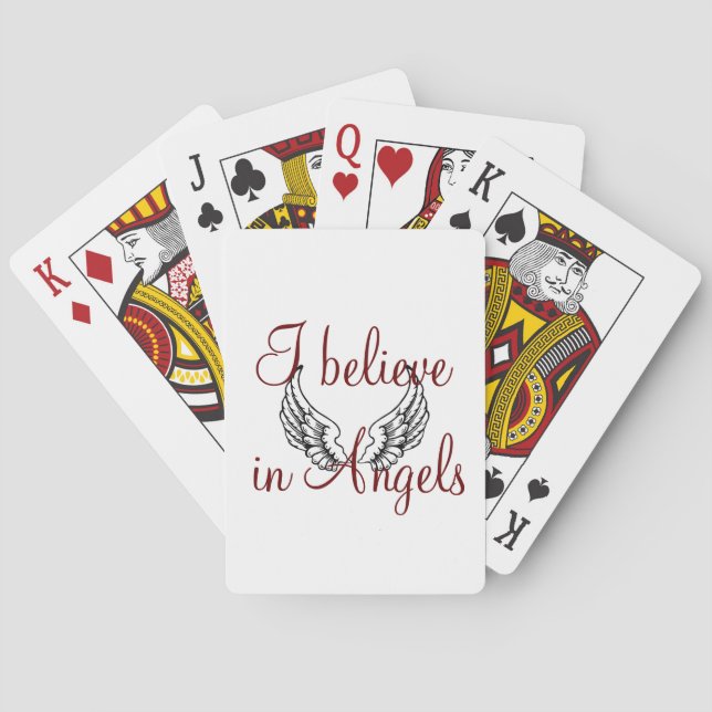 I Believe in Angels Playing Cards (Back)