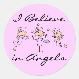 I Believe in  Angels Stickers