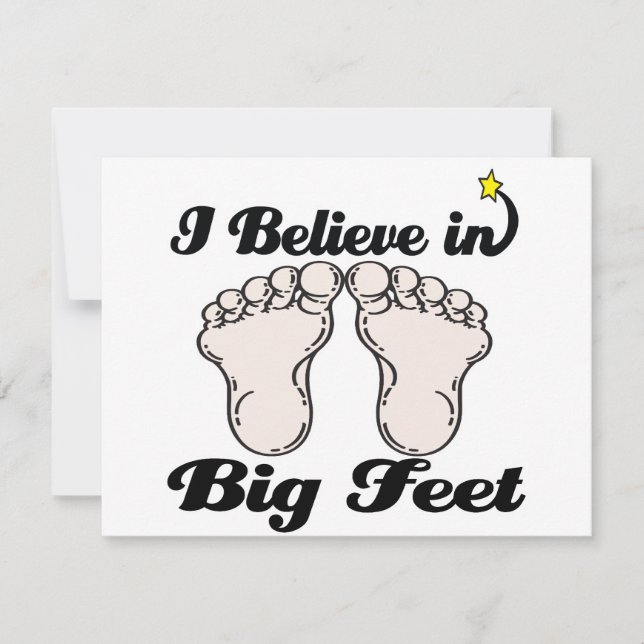 i believe in big feet (Front)