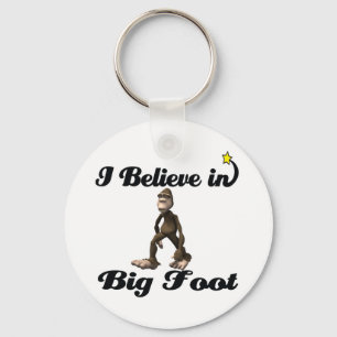 i believe in big foot key ring