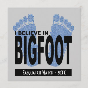 I Believe in Bigfoot Invitation