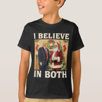 I Believe In Both Trump And Santa Funny Pro Trump