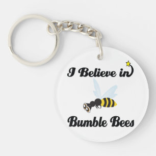 i believe in bumble bees key ring