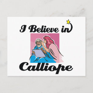 i believe in Calliope Postcard