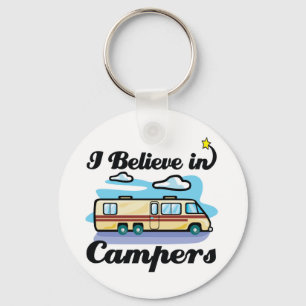 i believe in campers key ring