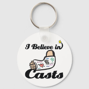 i believe in casts key ring
