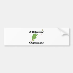 i believe in chameleons bumper sticker