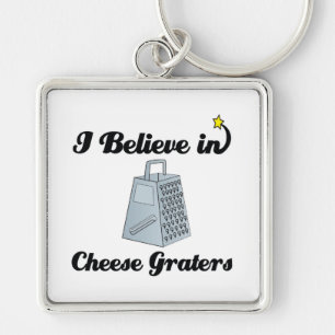 i believe in cheese graters key ring