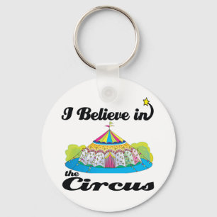 i believe in circus key ring