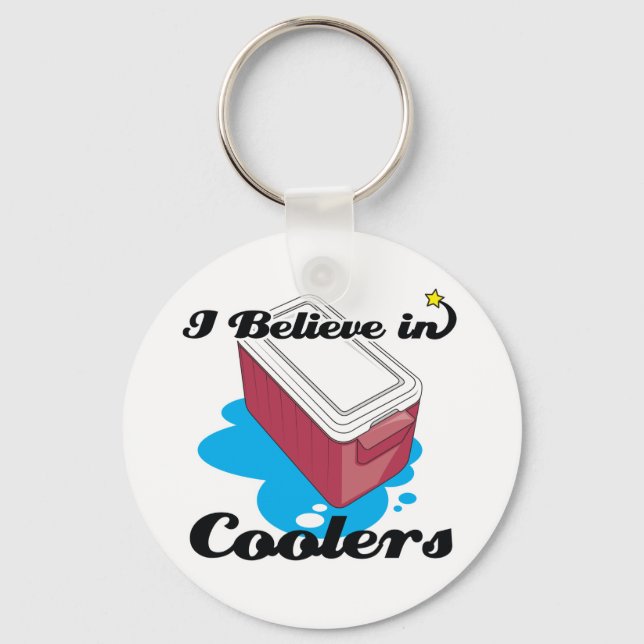 i believe in coolers key ring (Front)