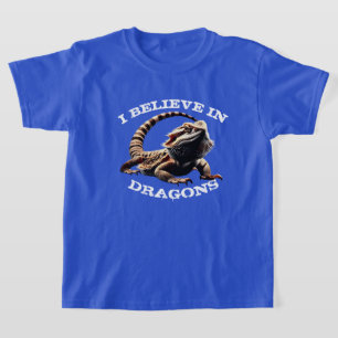 "I Believe in Dragons" with Bearded Dragon T-Shirt