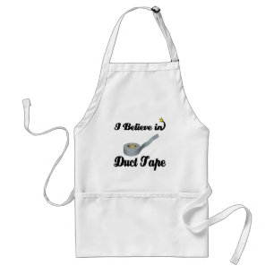 i believe in duct tape standard apron