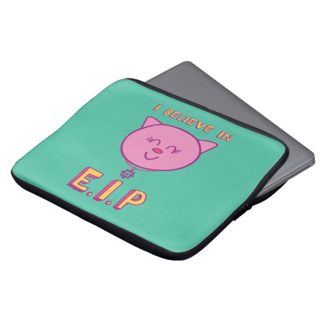 I Believe in E.I.P Laptop Sleeve (Front Top)