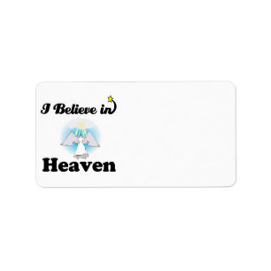i believe in heaven label