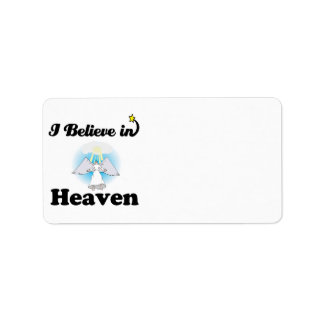 i believe in heaven label