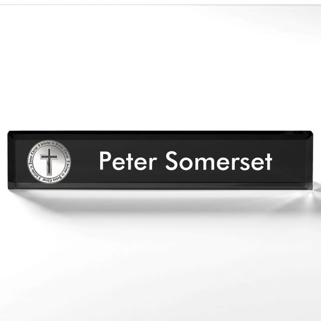I believe in Jesus Christ Nameplate (Front)