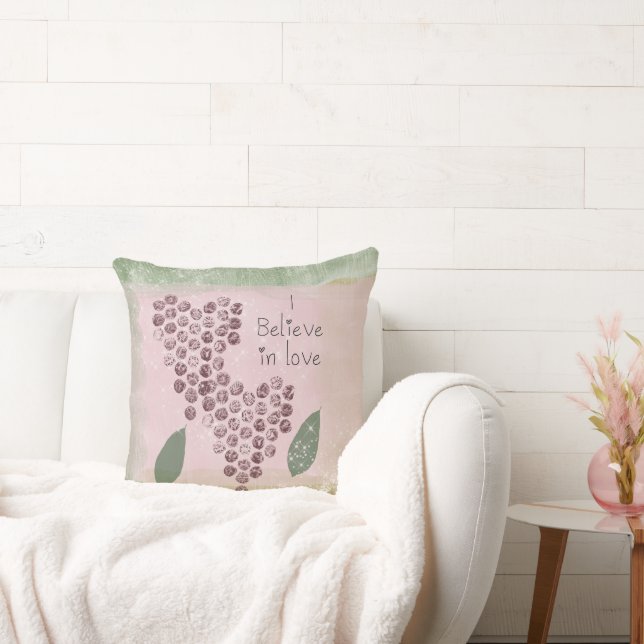 I Believe in Love Hearts Cushion (Couch)