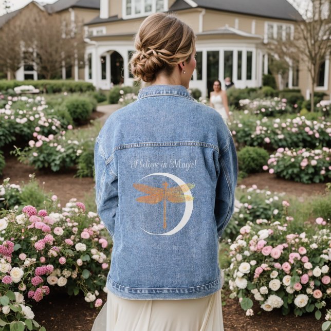 I Believe in Magic! Denim Jacket (Wedding Back)