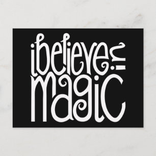 I Believe in Magic white Postcard