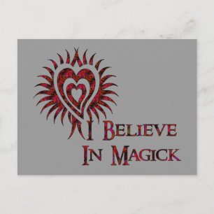 I Believe in Magick Postcard