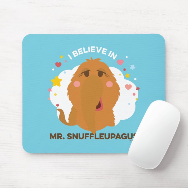 I Believe In Mr. Snuffleupagus Mouse Mat (With Mouse)