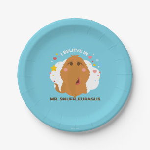 I Believe In Mr. Snuffleupagus Paper Plate