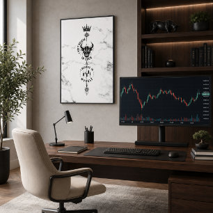 I Believe in Myself Classic Marble Trader Symbol Canvas Print