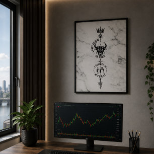 I Believe in Myself Classic Marble Trader Symbol Poster