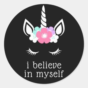 I Believe In Myself Classic Round Sticker
