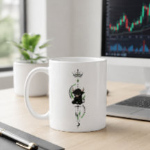 I Believe in Myself Cute Black Bull Trader Symbol