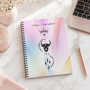 I Believe in Myself Pastel Aura Trader Symbol Notebook