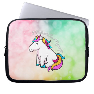 I Believe In Myself Unicorn Laptop Sleeve
