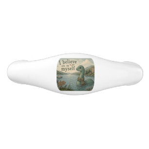 I believe in myself whimsical Loch Ness Monster Ceramic Drawer Pull