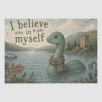 I believe in myself whimsical Loch Ness Monster