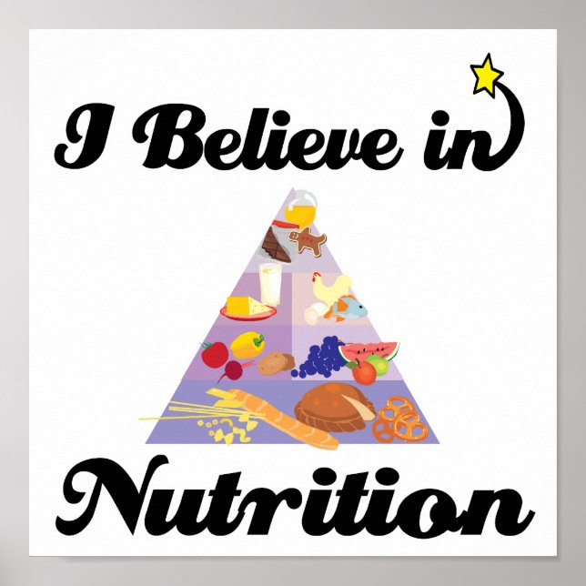 i believe in nutrition poster (Front)