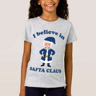I Believe in Safta Claus - Cute Chanukah Kids' T-Shirt
