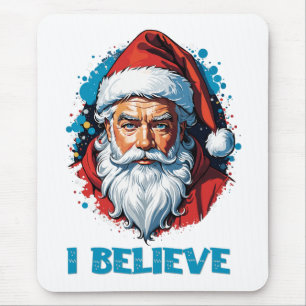 I Believe in Santa Claus Graffiti Style Design Mouse Mat