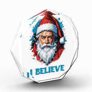I Believe in Santa Claus Graffiti Style Design Photo Block