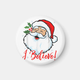 I Believe In Santa Claus T-Shirt Funny Christmas H Magnet
