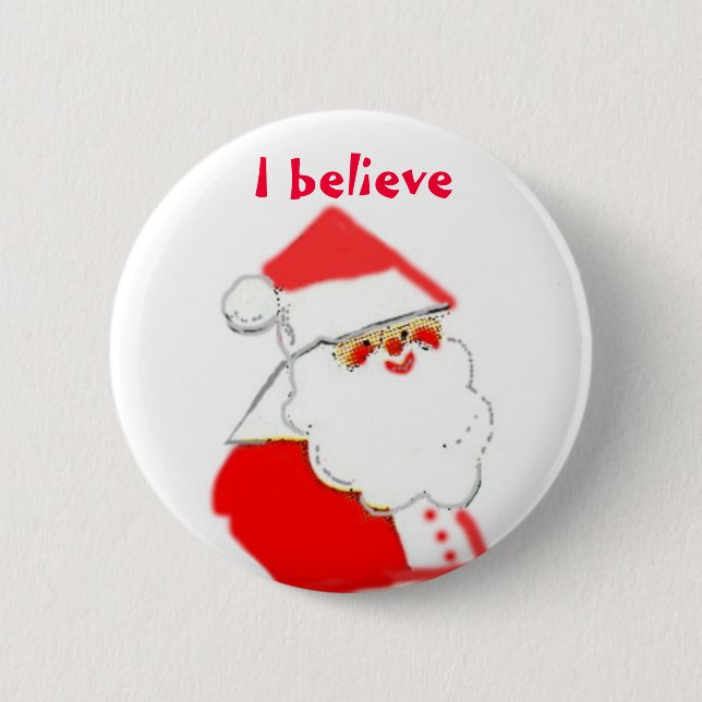 I Believe in Santa Clause 6 Cm Round Badge (Front)